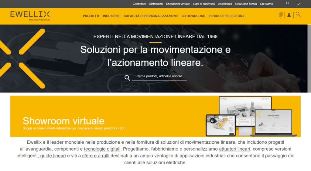 Ewellix soluzioni per movimentazione e azionamento lineare